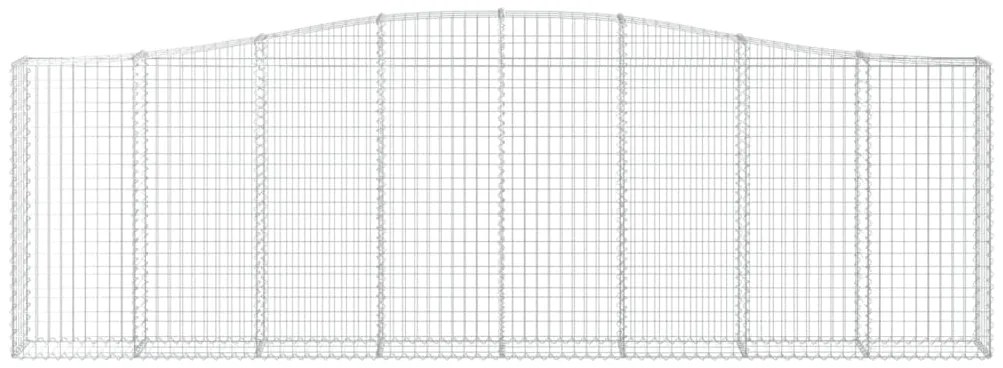 Cestos gabião arqueados 5pcs 400x30x120/140cm ferro galvanizado