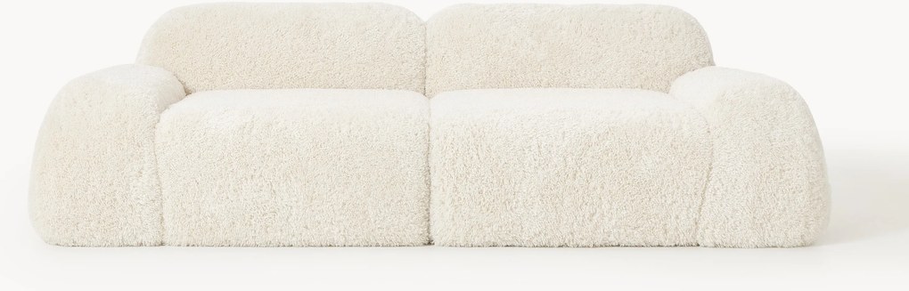 Sofá modular em teddy Wolke (3 lugares)