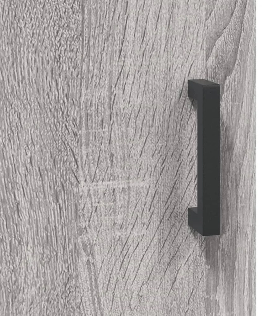 Armário alto 69,5x34x180 cm derivados de madeira sonoma cinza