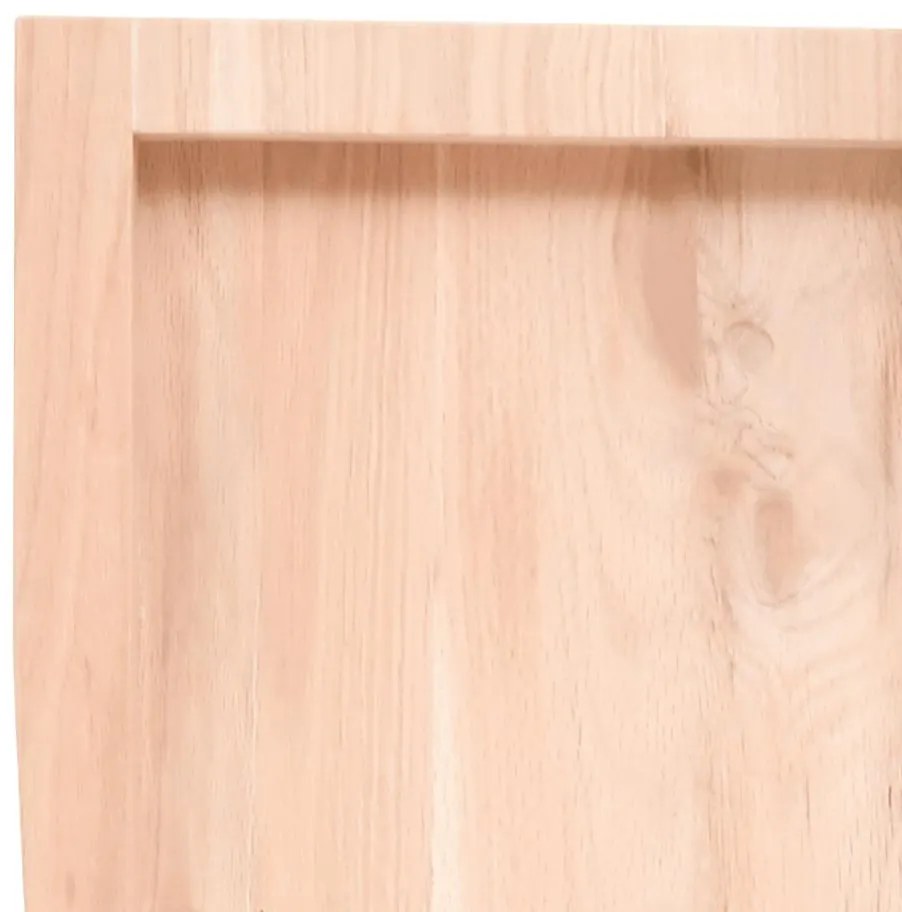 Prateleira de parede 120x50x(2-6)cm carvalho maciço não tratado