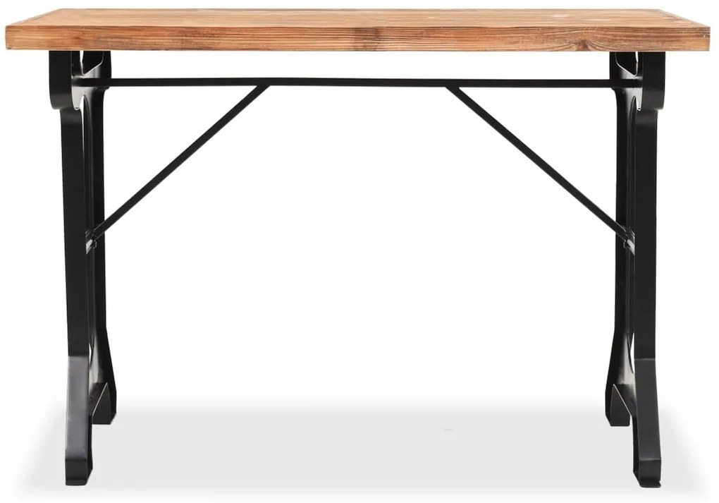 Mesa de jantar madeira de abeto maciça 122x65x82 cm