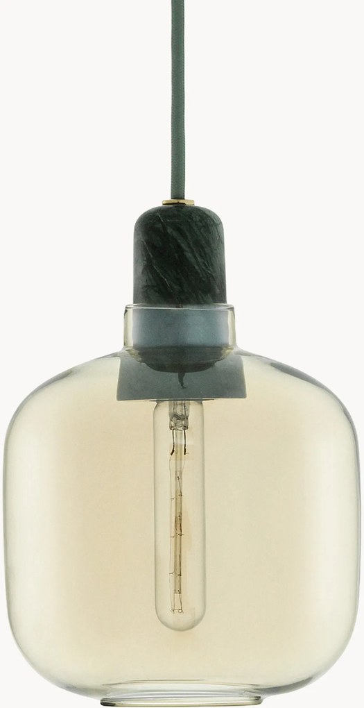 Candeeiro suspenso pequeno em mármore Amp