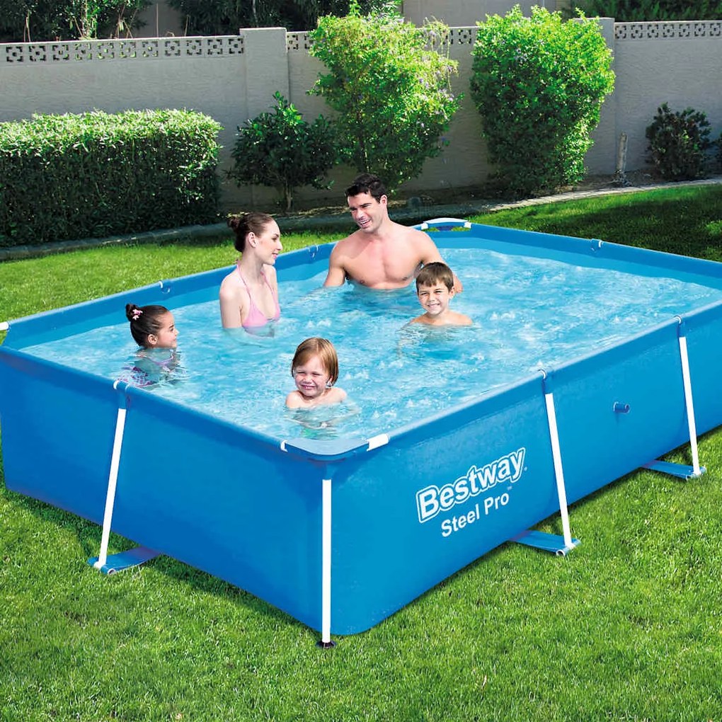 Piscina Steel Pro com estrutura de aço 259x170x61 cm 56403