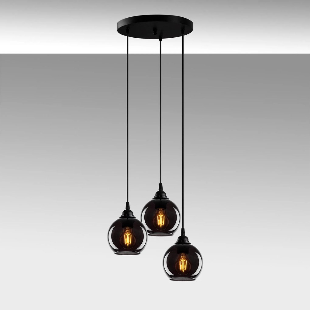Chandelier Smoked – Fume – 40 x 40 cm