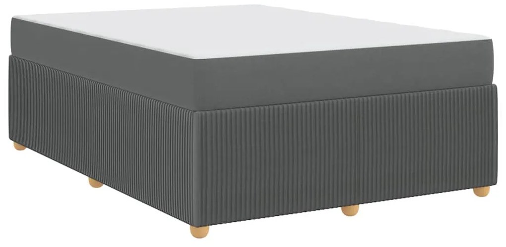 Estrutura da Cama Outros Cinzento escuro 160 x 200 cm tecido