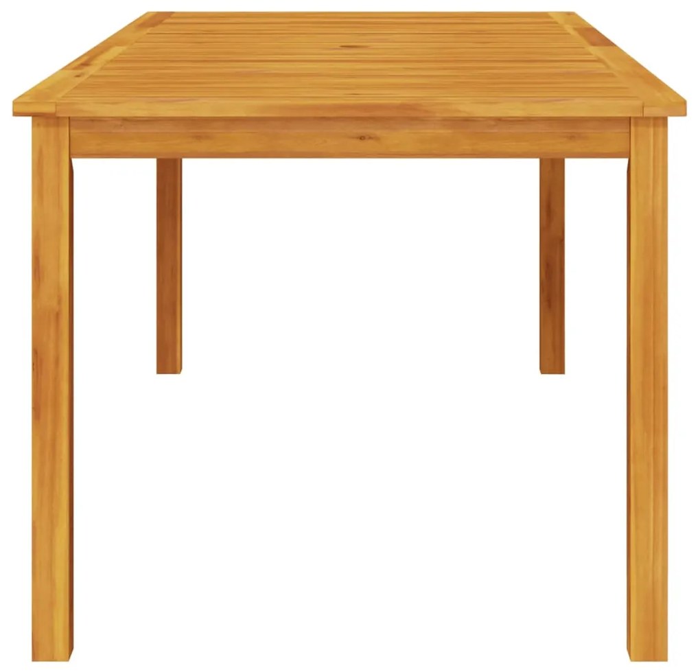 Mesa de jantar p/ jardim 180x90x75 cm madeira de acácia maciça