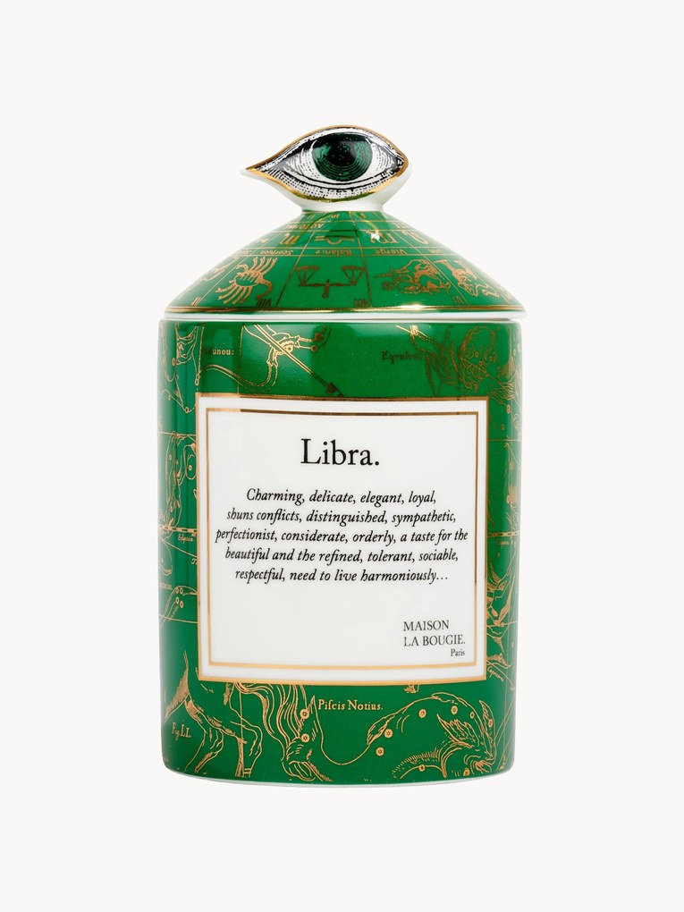 Vela perfumada artesanal Libra (almíscar & flores)