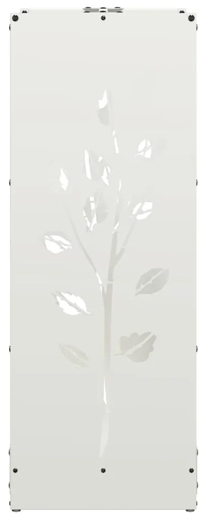 Suporte para lenha 40x30x80 cm aço laminado a frio branco