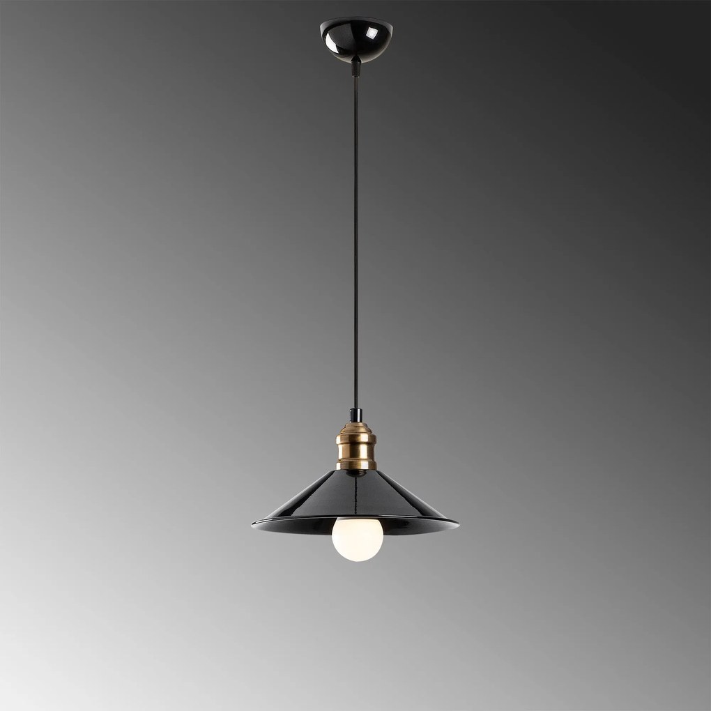 Chandelier Berceste – Preto – 24 cm x 108 cm