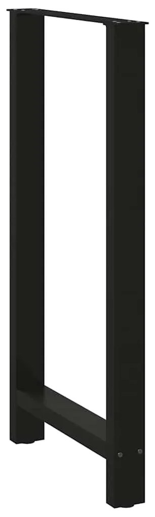 Pés para mesa de bar pretos 2 peças 60x(110-111) cm aço