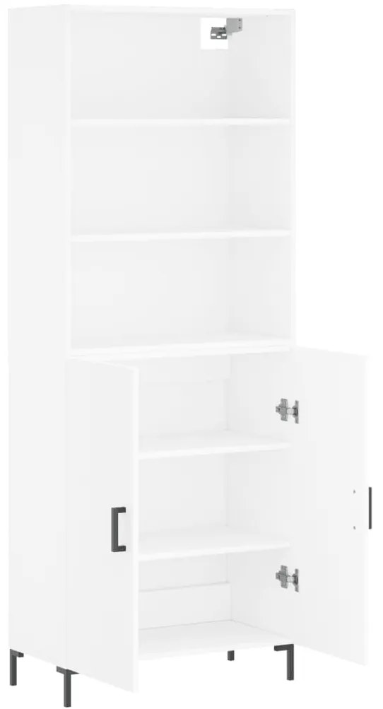 Armário alto 69,5x34x180 cm derivados de madeira branco