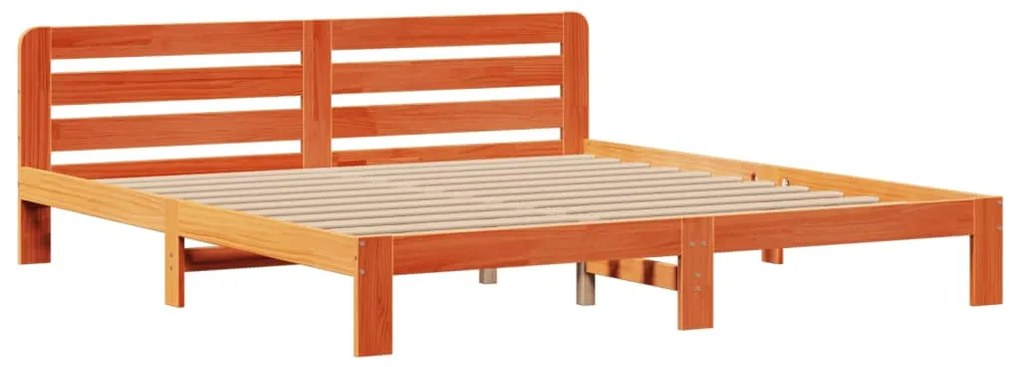 Cama com estante sem colchão 180x200 cm pinho maciço