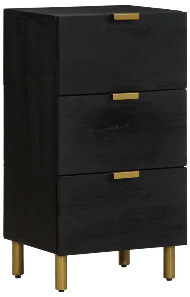vidaXL Aparador 40x33x75 cm derivados de madeira preto
