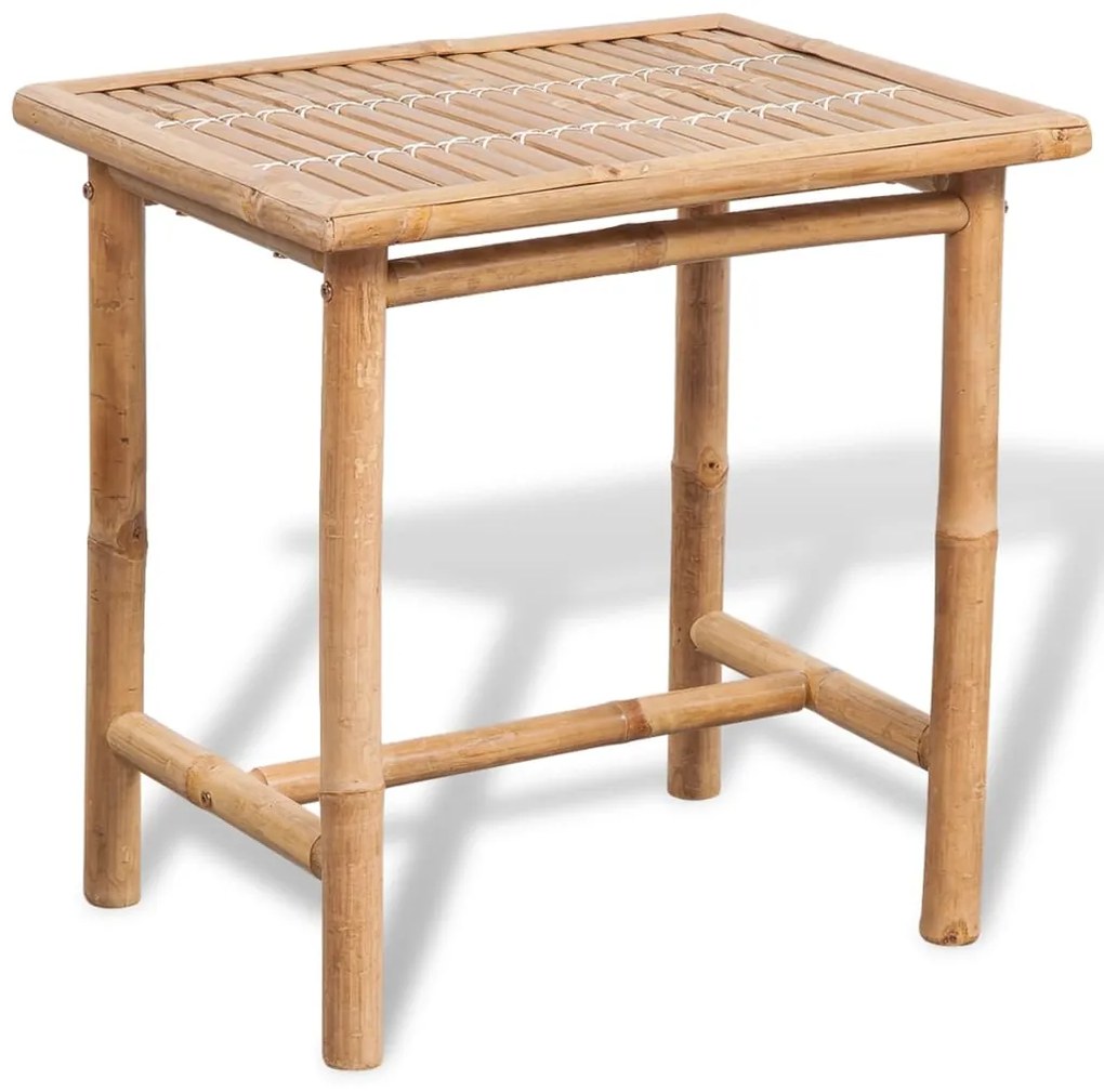 3 pcs conjunto bistrô com almofadões em bambu