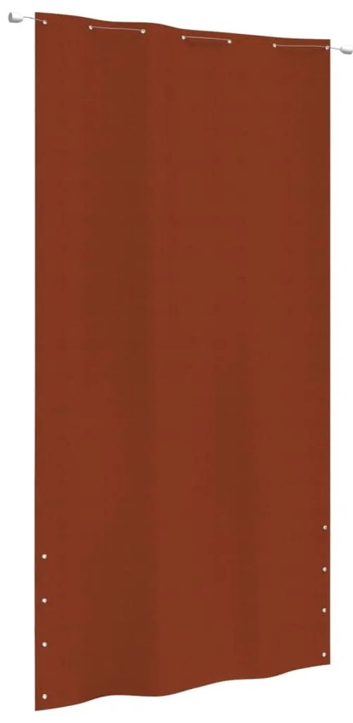 vidaXL Tela de varanda 140x240 cm tecido oxford terracota