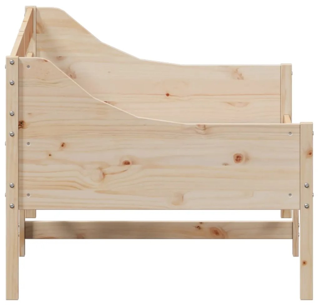 Sofá-cama sem colchão 90x190 cm madeira de pinho maciça