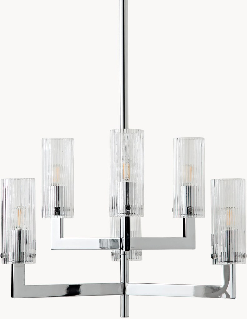 Lustre em vidro canelado Emmi