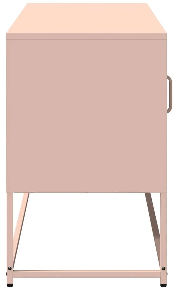 Móvel de TV 100,5x39x60,5 cm aço rosa