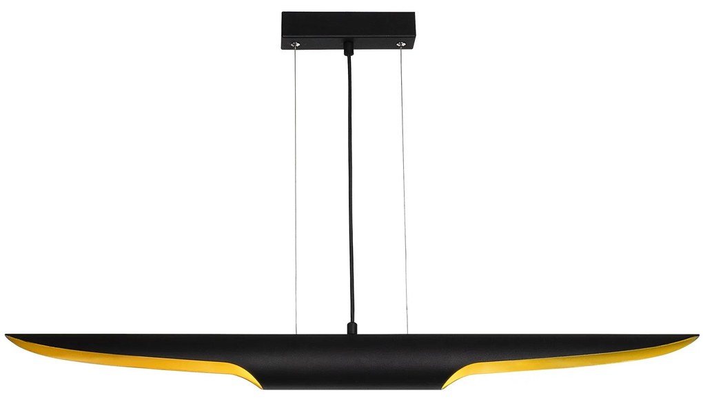 Candeeiro de Teto Efsun – Preto – 100 x 8 cm
