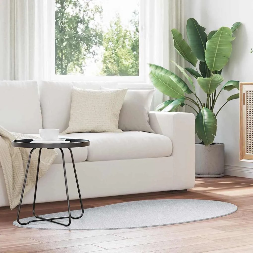 vidaXL Tapetes de área HUARTE Cinzeto 80 x 150 cm Poliéster