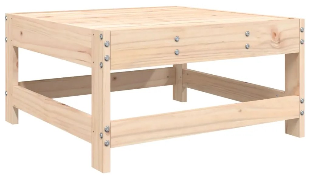 7 pcs conjunto lounge de jardim pinho maciço