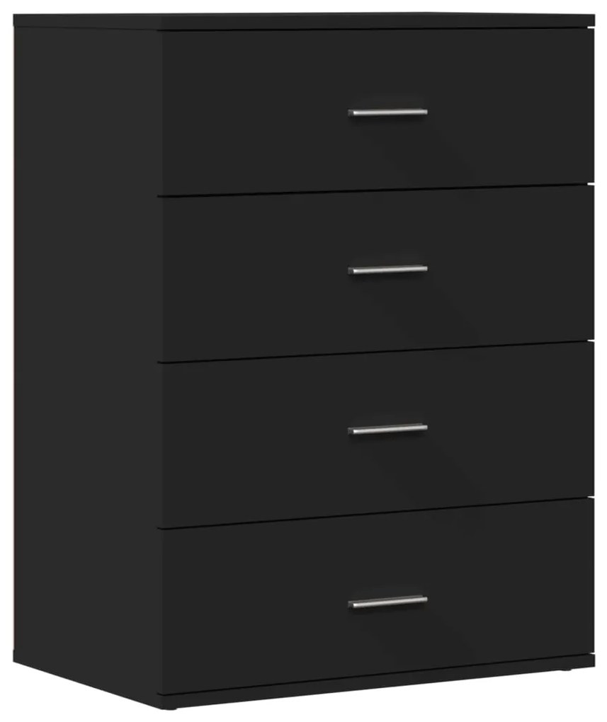 Aparadores 2 pcs 60x39x80 cm derivados de madeira preto