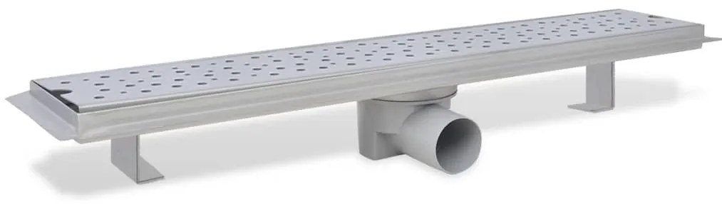 Dreno de chuveiro linear bolhas 630x140 mm aço inoxidável