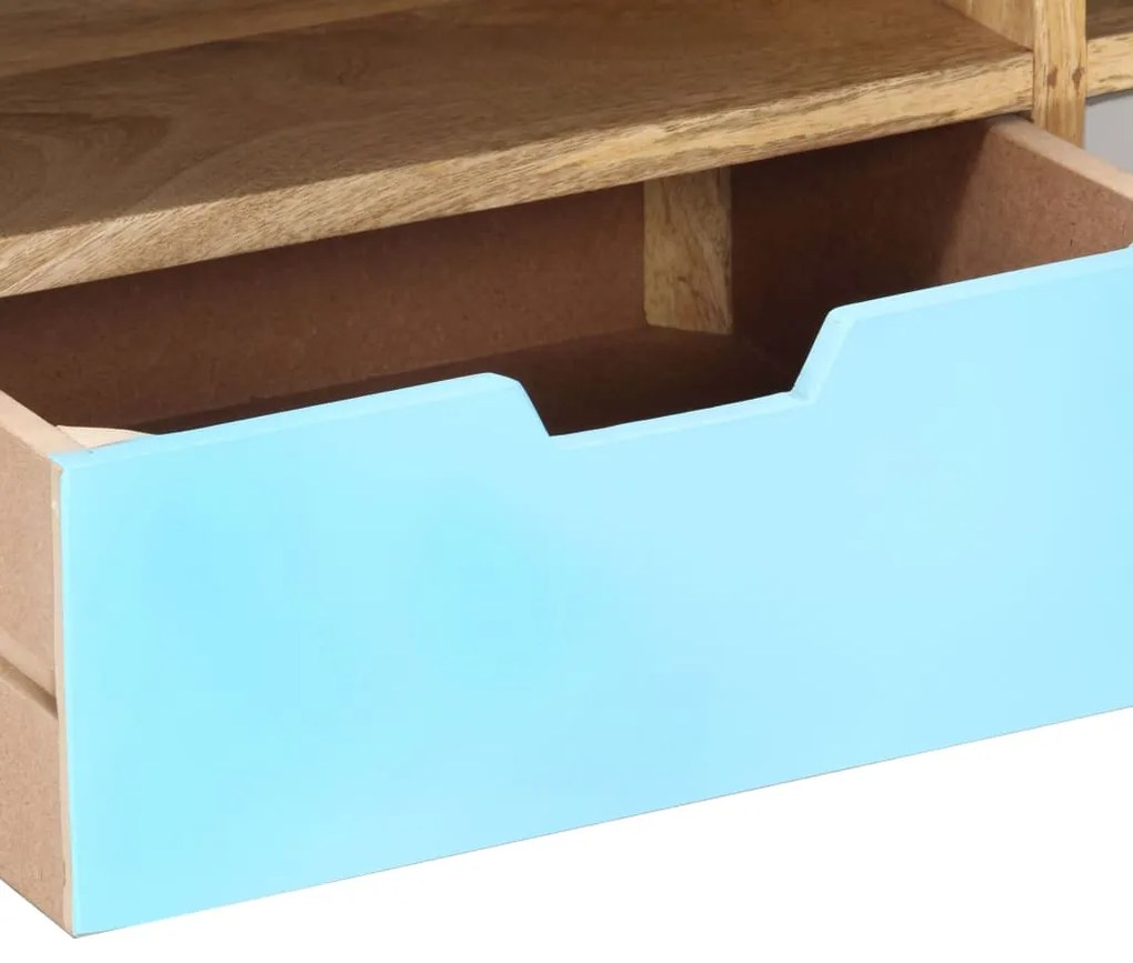 Móvel de TV 110x35x48 cm madeira de mangueira maciça