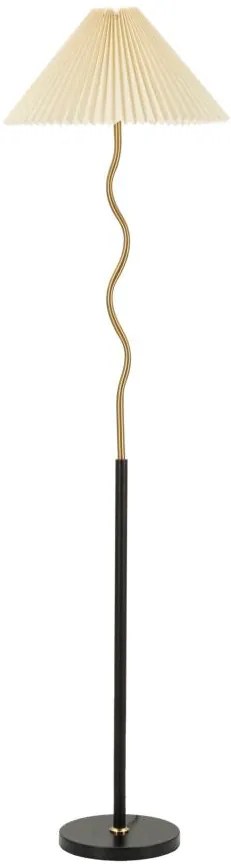 Candeeiro de Pé "Closy" Preto e Dourado – Ø46x172 cm