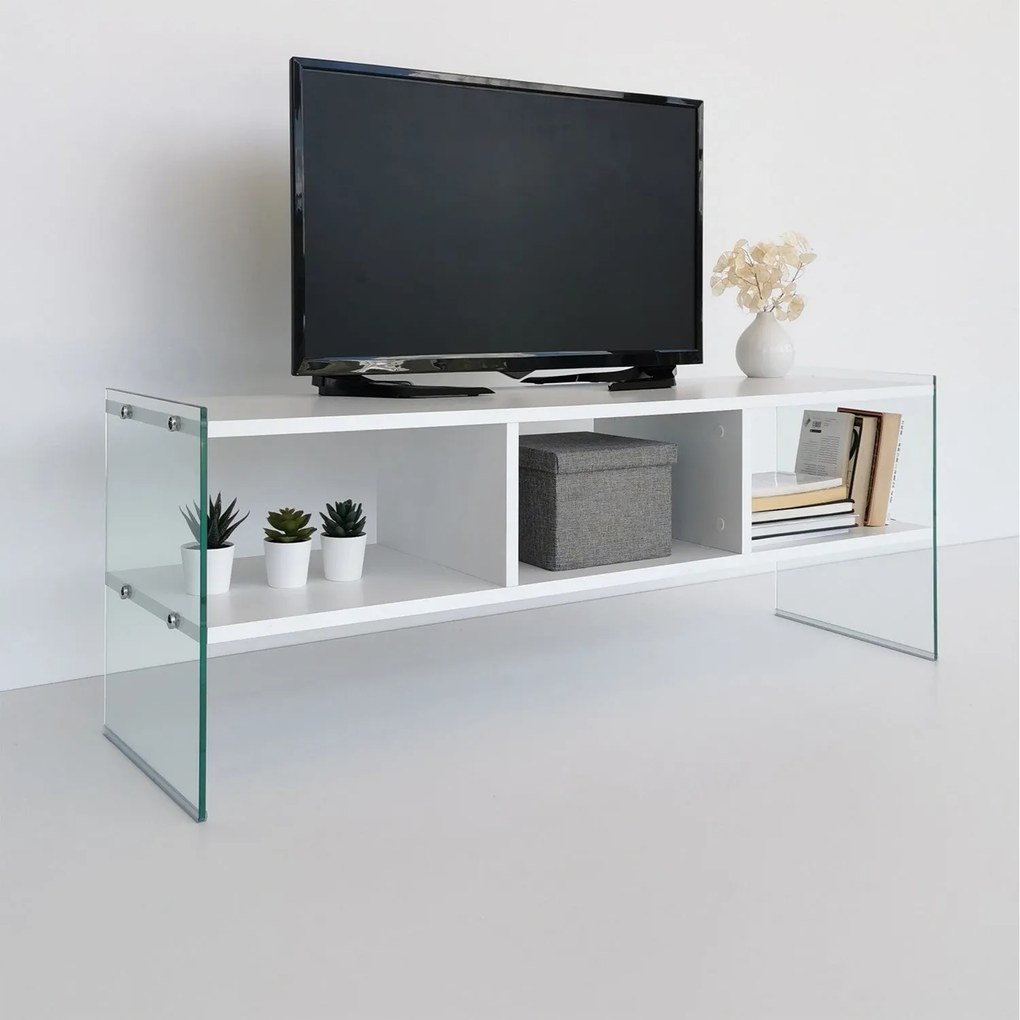 Suporte de TV TV400 – Branco – 120 cm x 45 cm x 35 cm