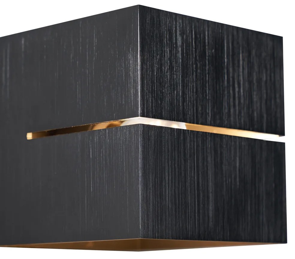 Candeeiro de parede moderno cor de chumbo com efeito de luz - Transfer Groove