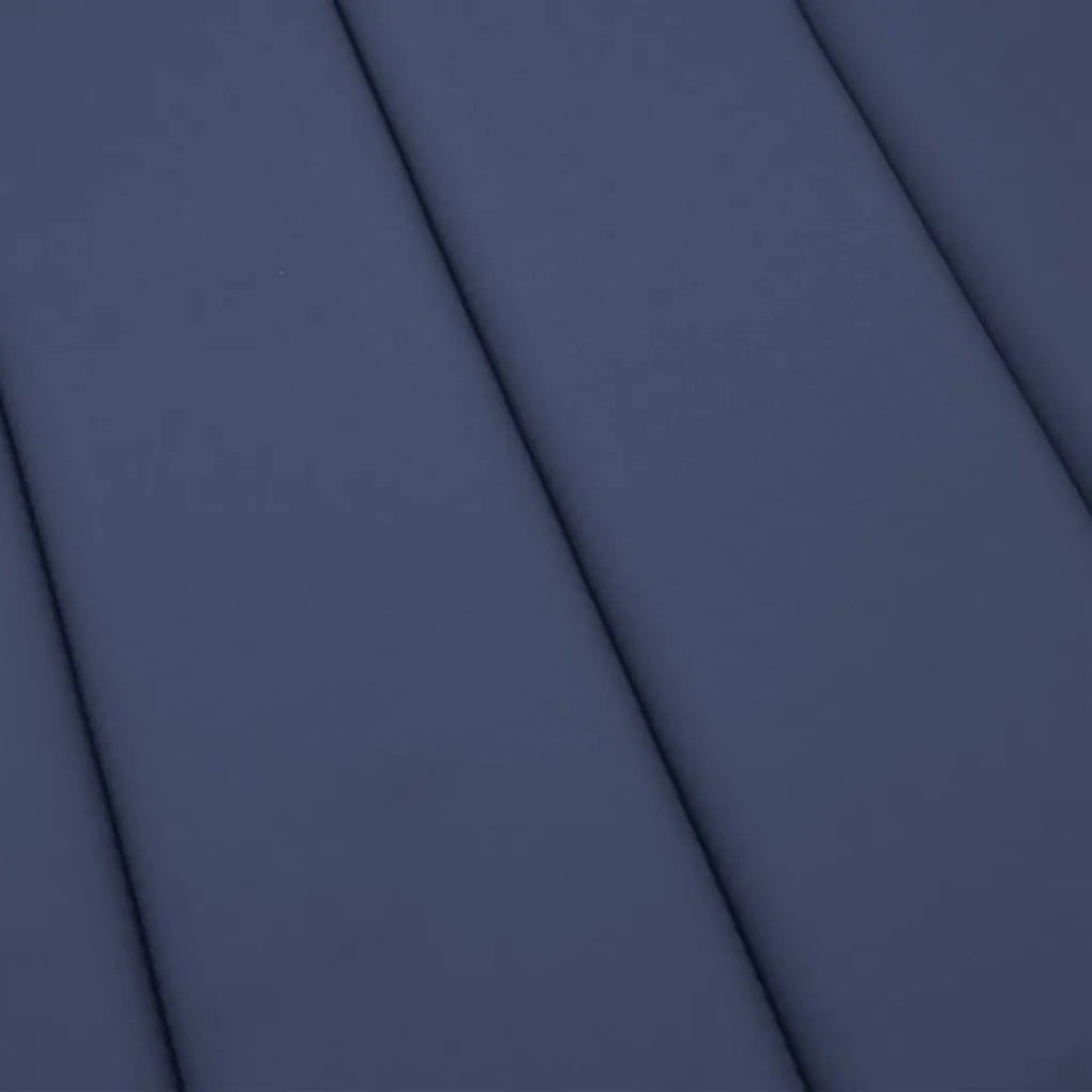 Almofadão de espreguiçadeira tecido oxford azul-marinho