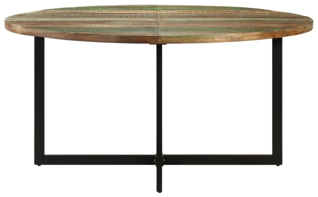 Mesa de jantar 150x75 cm madeira recuperada maciça