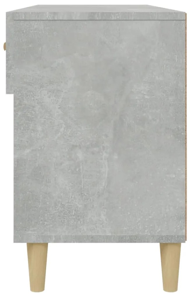 Sapateira 102x35x55 cm madeira processada cinzento cimento