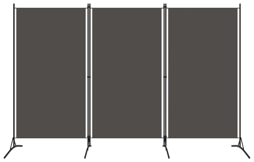 Divisória de Quarto com 3 Painéis 260x180 cm Antracite