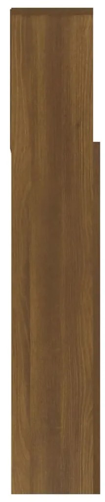 Armário de cabeceira 180x19x103,5 cm cor carvalho castanho