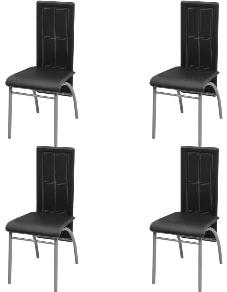 Conjunto jantar, 5 pcs, preto