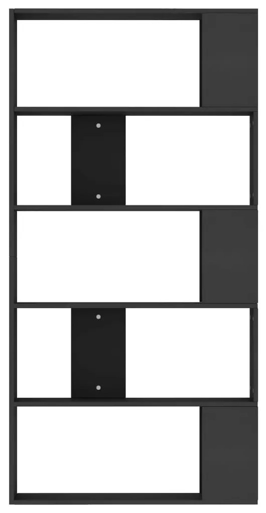 Estante/divisória 80x24x159 cm derivados de madeira preto