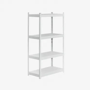 Estante De 4 Prateleiras 150x80 Cm Em Aço Crenzi Branco - Sklum