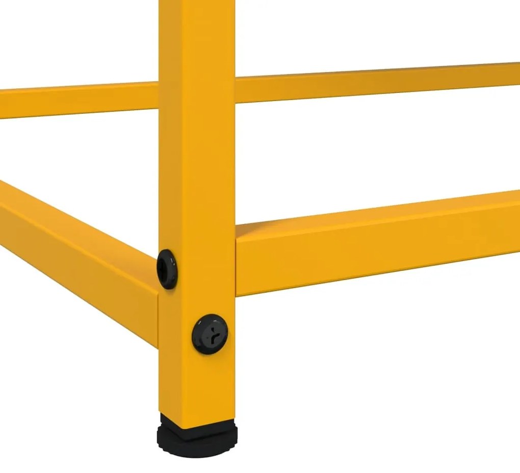 Aparador 100,5x39x107 cm aço amarelo mostarda