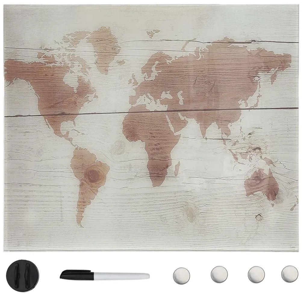 vidaXL Quadro magnético em vidro para parede 40x40 cm