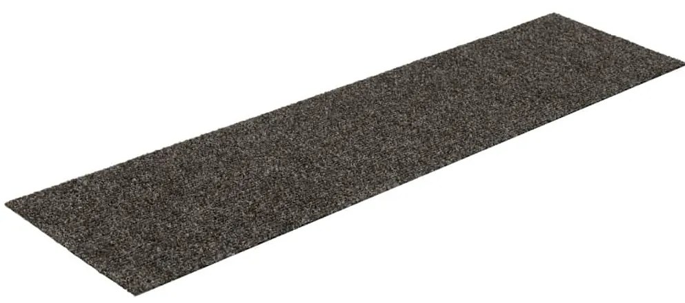 Tapetes de escada adesivos 30 pcs 76x20 cm retangular antracite