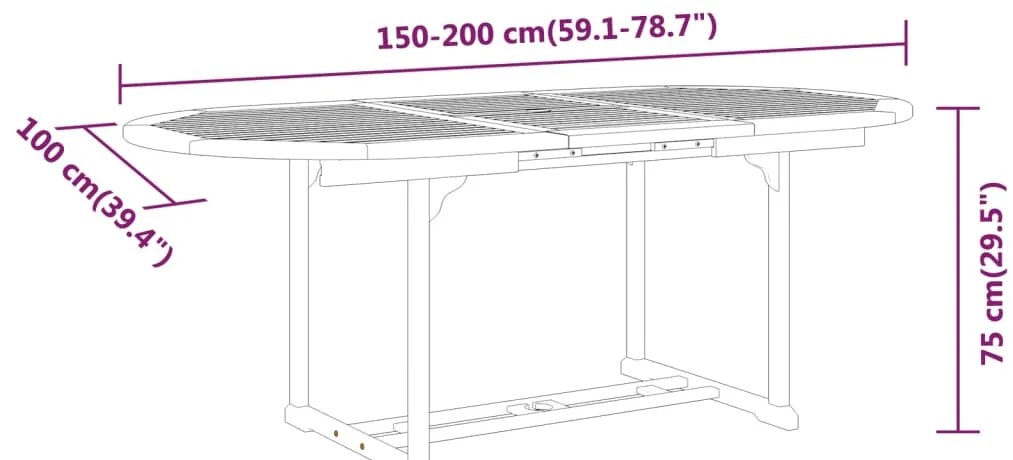 7 pcs conj. jantar para jardim madeira eucalipto maciça preto