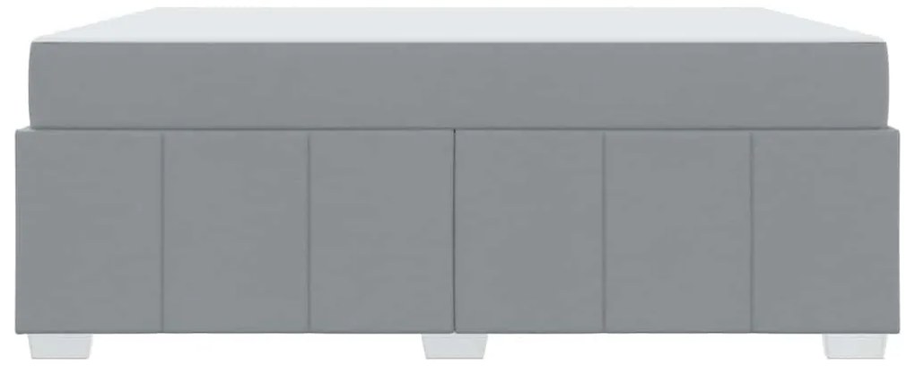 Estrutura da Cama Cinzento-claro 180 x 200 cm tecido
