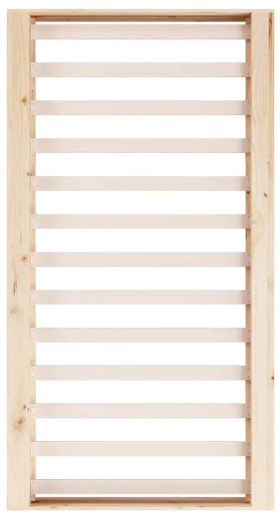 Estrutura de cama casal 135x190 cm madeira maciça
