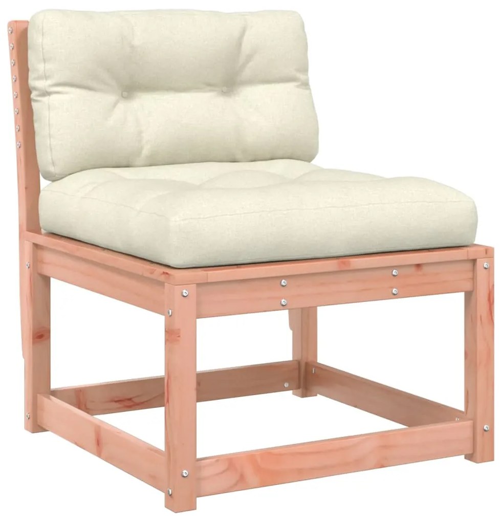 6 pcs conj. sofás jardim c/ almofadões madeira douglas maciça