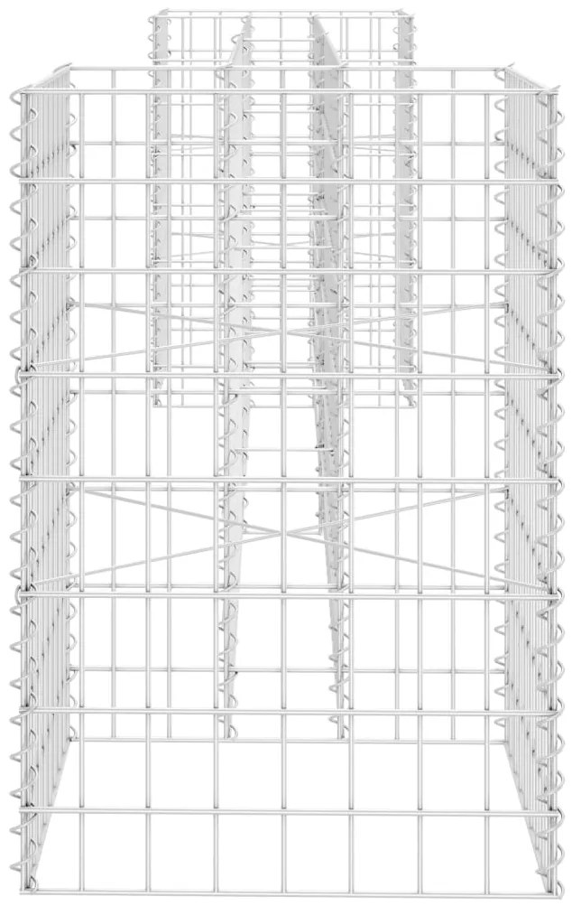 Gabião em forma de H fio de aço 260x40x60 cm