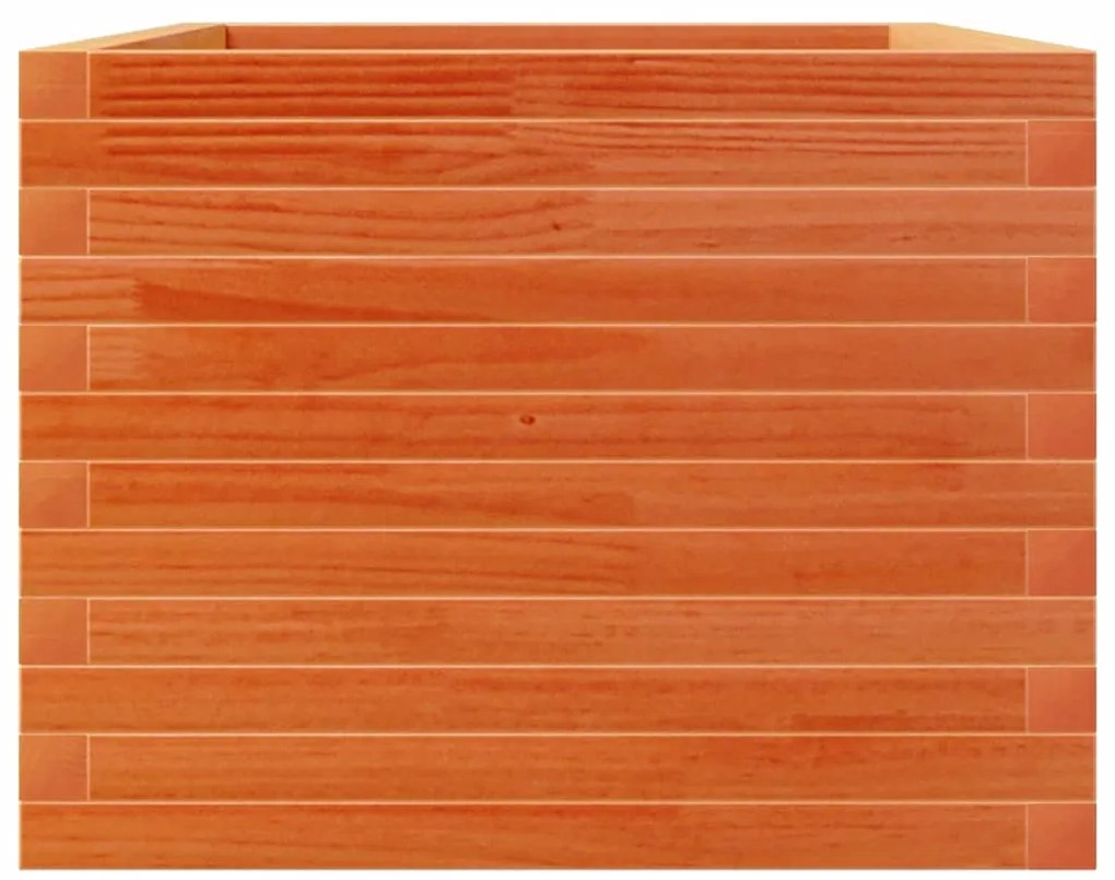 Vaso/floreira de jardim 110x60x45,5 pinho maciço castanho mel