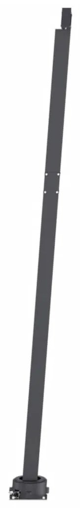 Toldo automático independente 300x250 cm laranja e castanho