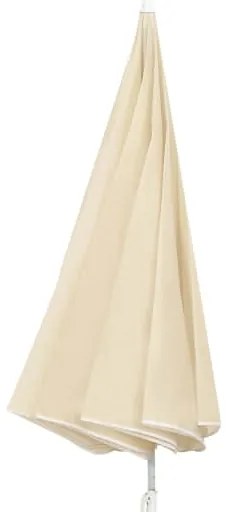 Guarda-sol de jardim com poste de aço 180 cm cor areia